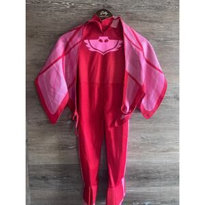 PJ Masks costume Owlette Girl Halloween Deluxe size 3-4 Years pink red